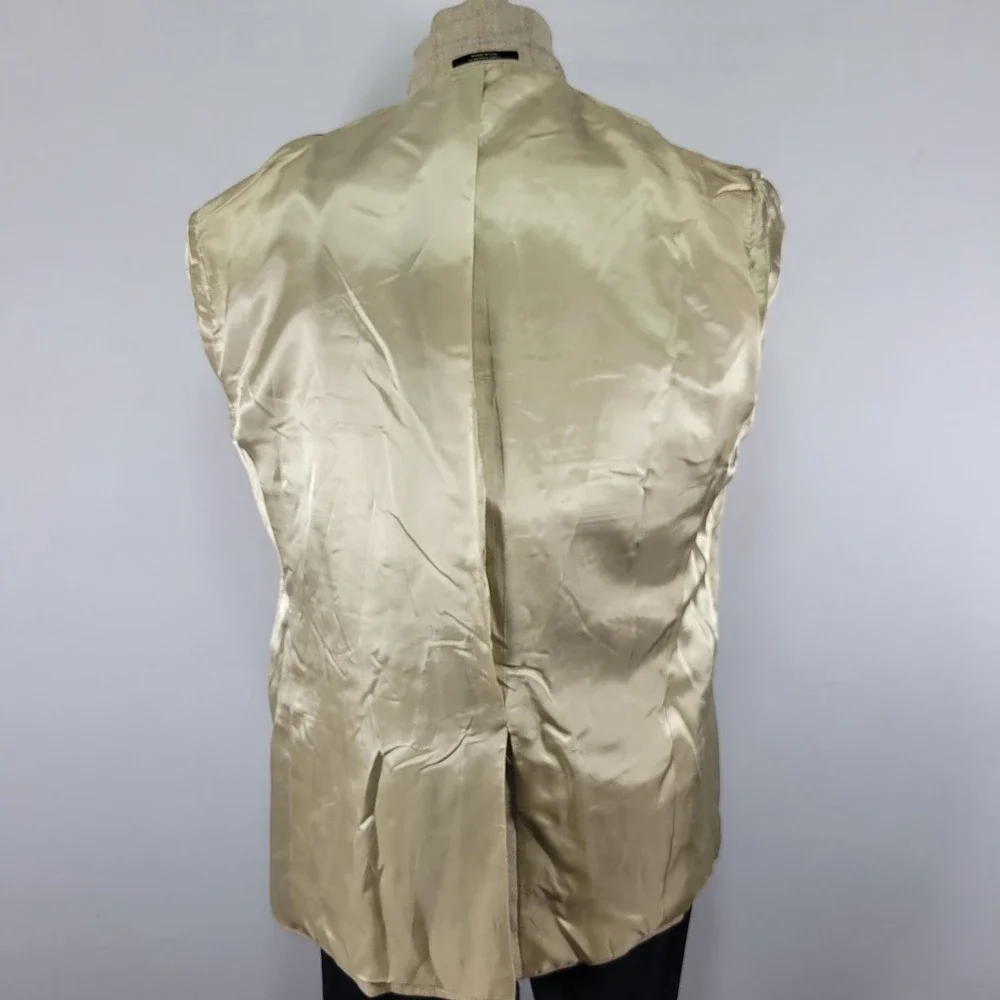 Hart‎ Schaffner Marx Men's Sport Coat Blazer Two Button Beige Plaid Size 44R